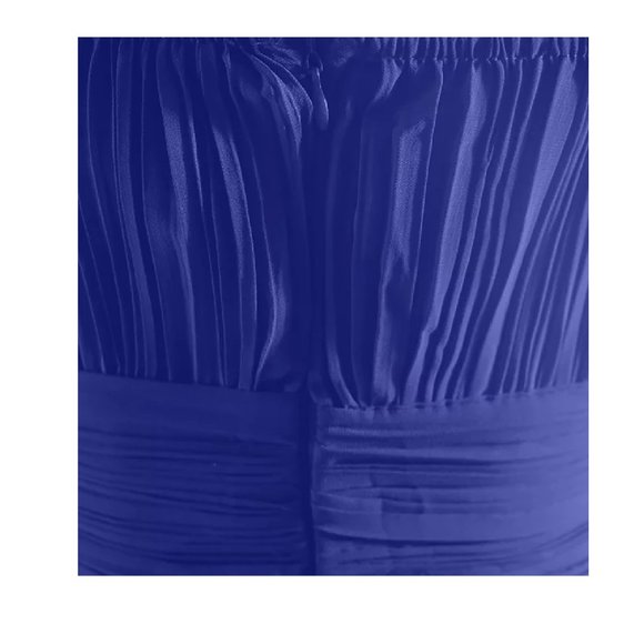 Blue Evening Gown Ball Gown Formal Evening Dresses Sleeveless Lace Decolletage - Picture 6 of 9